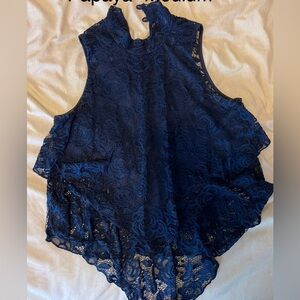 Navy dressy Tank top